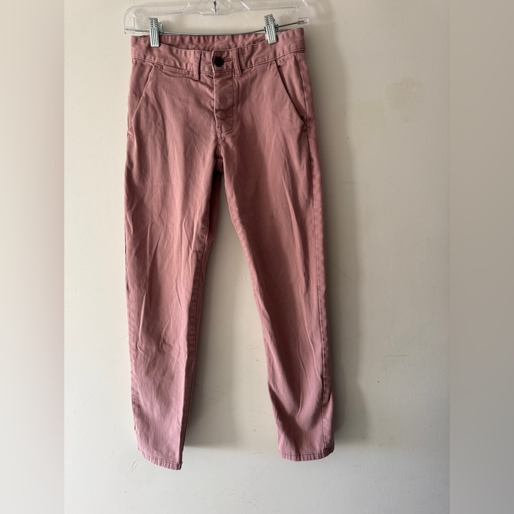Denim & Co. 28 x 30 Salmon Pink Slim Pants